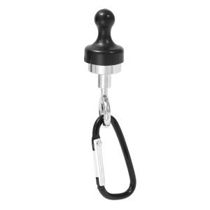 Multifunctional Magnet Hook Outdoor Tent Camping Light Hook Camping Climbing Snap Clip Aluminum Alloy Carabiner Keychain D Type Lock Hanging Buckle