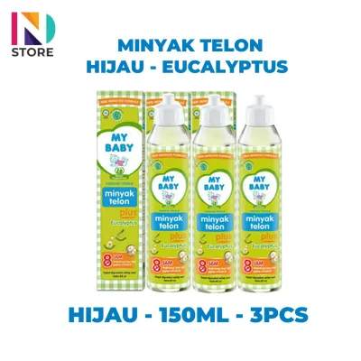 MY BABY Minyak Telon Eucalyptus dan Lavender Ukuran 90ML dan 150ML (Paket 3 Pcs))