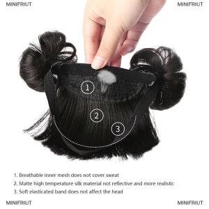 [COD] MINIFRIUT Baby Wig Braid Hairband wig for kids baby headband baby hair Children Bangs Head Buckle COS Hair Accessories Baby