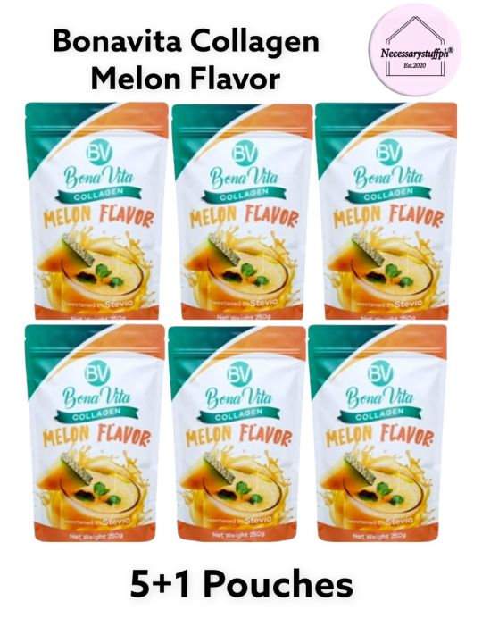 Bonavita Collagen Drink Melon Flavor (6 Pouches = 60 Sachets) | Lazada PH