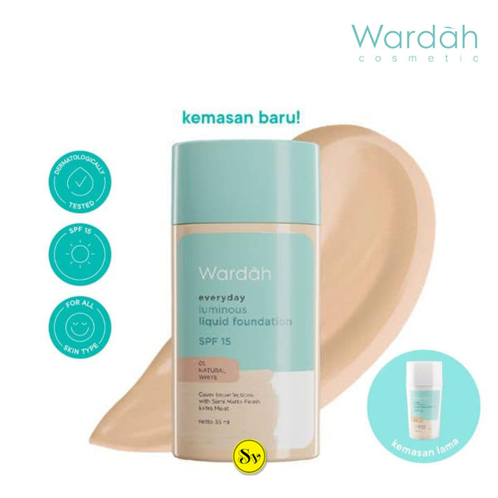 Wardah Everyday Luminous Liquid Foundation - Alas Bedak Wardah