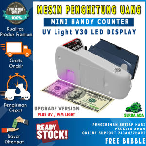 NEW MESIN ALAT PENGHITUNG UANG MONEY BILL COUNTER ALAT HITUNG UANG KERTAS UV UM