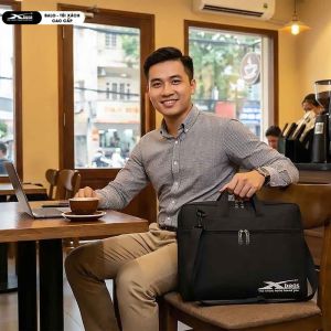 Cặp Đựng Laptop Đa Năng Cao Cấp Xbags Elegant XB4201 Màu Đen Chống Nước Chống Sốc Thiết Kế Hiện Đại Chuyên Nghiệp Ngăn Đựng Laptop 15.6 Inch!