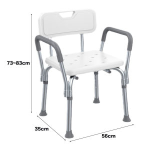 BrightCrown เก้าอี้นั่งอาบน้ำ เก้าอี้นั่งอาบน้ำสำหรับผู้ป่วย เก้าอี้อาบน้ำอลูมิเนียมมี เก้าอี้อาบน้ำผู้สูงอายุ[\
