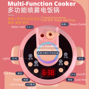 Children Kitchen Multi-Purpose Cooker with Lights and Sound