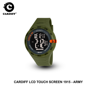 CARDIFF LCD TouchScreen 1915 Jam Tangan Silikon Water Resisst