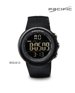 Jam Tangan Pria Original Pacific 83110 Digital Sporty Karet Rubber Mewah Fashion Cowok Kekinian Keren Elegan