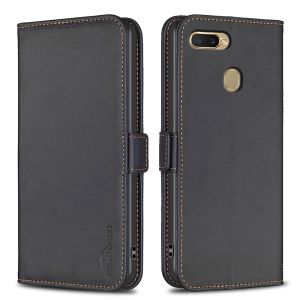 For OPPO A5S AX7 AX5S A7 A12 A52 A92 Phone Case Magnetic Leather Wallet with Stand Card Slot Flip Cover Casing