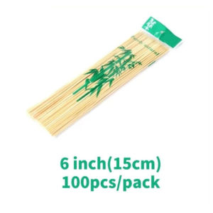 100PCS Disposable bamboo sticks barbecue sticks grilled sausage sticks skewers skewers mutton skewer