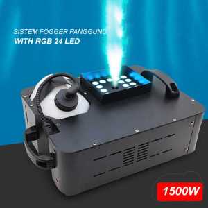 PROMO WIN BRIGHT Sistem Fogger Asap Panggung Stage DMX512 1500W with RGB 24 LED - DF-FIY