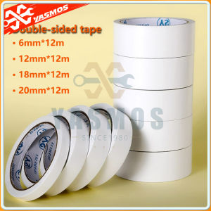 12M Length Double Sided Tape Strong Adhesive Tape Super Slim Strong Sticker Home & Office Tape (6MM/12MM/18MM/20MM)