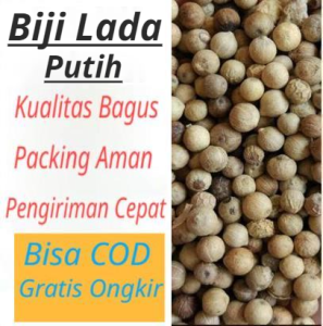 Biji Lada Putih  Kualiatas Premium Isi 50 Gram / Merica Putih / White Pepper / Bumbu Dapur / Rempah