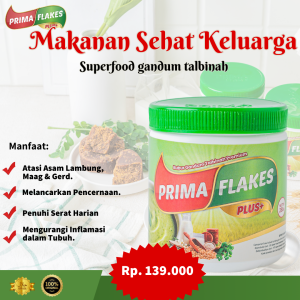 Primaflakes Bubur Sereal Gandum Talbinah Membantu Atasi Asam Lambung Gerd Maag Original Asli