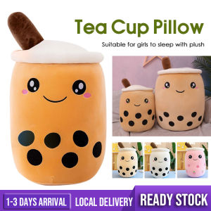 Bubble Tea Plush Toy Stuffed Food Milk Tea Soft Doll Boba Fruit Tea Cup Pillow Cushion Nap Hug Soft Stuffed Kids Toys Birthday Gift