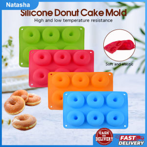 6 Holes Silicone Donut Molder Doughnut Mold for Baking Tools Mini Donut Cake Decoration