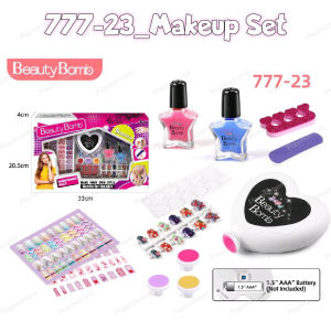 Children Makeup Kit Toy for Girls 3+ | Safe Washable Cosmetics Playset | Beauty Bomb Nail Art & Dress Up Set