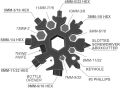 Saker 18-in-1 Snowflake Multi-Tool, 18 In 1 Incredible Tool ｜2025 Christmas Snowflakes Tool – Easy N Genius - Saker 18-in-1 Stainless Steel Snowflakes Multi-Tool (SAKER RAINBOW COLOR). 