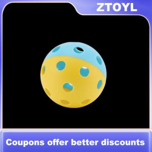 【ZTOYL】 Trong Nhà Pickleball Bóng Mái Chèo Bóng 72Mm Pickleball Thể Thao Đào Tạo Thực Hành Nhựa Pickleball Bóng Rỗng
