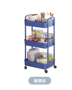 HANA TROLLEY 3 LAYER Starlight Rak Roda Dapur Rak Susun Troli Serbaguna Rak Kamar Tidur Dapur Troli LEMARISERBAGUNA168