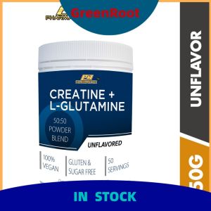 in stock PHARMANUTRI Creatine Monohydrate + Glutamine (250g/50s)