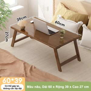 SUNNY BIERE Bàn gỗ gấp gọn bàn làm việc tại nhà bằng gỗ chất liệu tre gỗ tự nhiên
