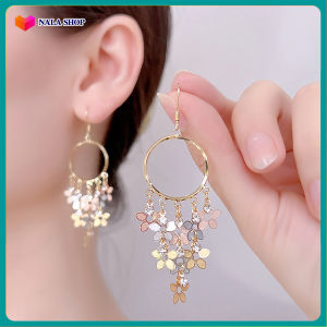 Bông tai hoa tua rua lấp lánh dễ thương XR925 sang trọng - bông tai dây dài hoa tai nữ đẹp bông tai đẹp bông tai giả bông tai đi tiệc hoa tai nữ sang trọng khuyên tai nữ ngầu BSTKTB - [NaLa Shop]