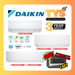 [💯ORIGINAL] Daikin Inverter 4STAR R32 Air-Conditioners 1.0hp 1.5hp 2.0hp 2.5hp FTKF_CV1MF
