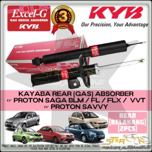 KAYABA KYB EXCEL G Proton Saga BLM / Saga FL / FLX / Saga VVT / Savvy Gas Shock Strut Absorber ( REAR 2PCS )