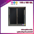 หน้าต่างบานเลื่อน ขนาด 110x100 ซม. หน้าต่างอลูมิเนียม หน้าต่างสำเร็จรูปอลูมิเนียม. 
