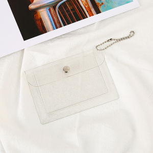 【♡Lovely girls house♡】ถุง PVC ใส่ของโปร่งใสขนาดเล็กกระเป๋าเหรียญพกพาได้ซองใส่บัตรสไตล์ญี่ปุ่นสำหรับผู้หญิงหญิงสาว