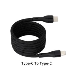 27W Type C To L Fast Charging Cable Magnetic Suction 66W Fast Charge Type C To C for iPhone Data Charging Wire