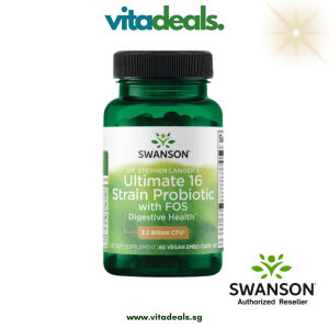 Swanson Dr Stephen Langers 16 Strain Probiotics 60 Veggie Capsules  Supports Gut Health Digestion & Immune Function  High-Potency 16 Strain Formula  Vitadeals