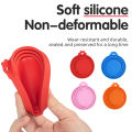 Pet Food Can Cover Silicone Canned Lid Reusable Cat Dog Food Seal Cover Four Colors. 