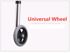YS【COD】Black Adult/elderly Walker Multi-functional foldable stainless steel Walking Aid aids Crutches Canes Toilet Armrest 915