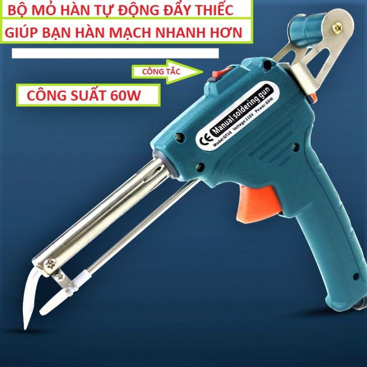 MỎ HÀN THIẾC 60W TỰ ĐẨY THIẾC CÓ CÔNG TẮC , MỎ HÀN ĐIỆN TỬ , MỎ HÀN DÂY ĐIỆN , , MỎ HÀN ĐIỆN TỬ