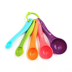 Thìa Đong Định Lượng Gia Vị (Bộ 5 Cái Bằng Nhựa ) Muỗng Đong Bột Nước Mắm Dầu Ăn