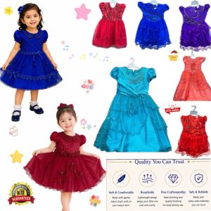 Kid Girl Princess Dress Premium Quality/Baju Dress Gown Kanak-Kanak/Gaun Princess/Gown Wedding Party/New Arrival