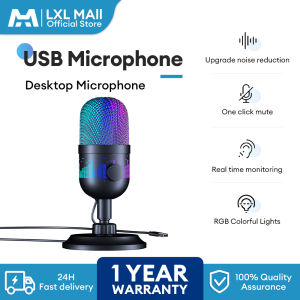 LXL Dynamic USB Microphone USB&XLR Dual Mode Condenser Microphone Full Set Noise Cancellation Recording Microphone Set