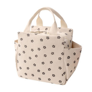 Túi giữ nhiệt bằng vải nhung túi đựng đồ ăn trưa đa chức năng cho trẻ em túi giữ lạnh cho trường học túi xách cách nhiệt cho các buổi dã ngoại và trường học