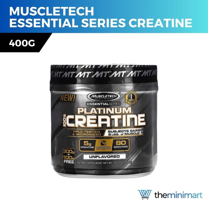 Muscletech Essential Series Platinium 100% Creatine Unflavored 400g 