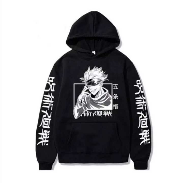 Jaket Anime Anak Jujutsu Kaisen Sweater Pullover Hoodie Satoru