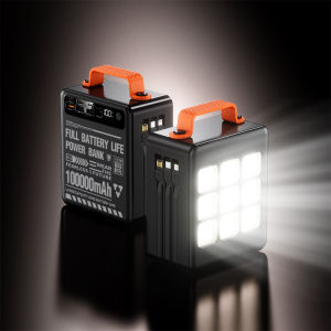 LED Pin sạc dự phòng 100.000 mah Hỗ trợ sạc nhanh 120W KÈM 3 Dây Sạc hỗ trợ đầu ra 120W tối đa Tích hợp 6 cổng sạc đầu ra và màn hình Led hiển thị pin