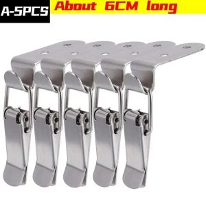 10Pcs Duck-mouth Buckle Hook Metal Spring Hasp Latch Catch Clamps Wooden Box Closure Loaded Draw Clasp Toggle Cabinet Hasps