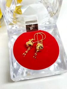 Tiara Jaya88 #Anting Emas Model Gantung Bola Ukir Krawang Variasi Untuk Wanita Dewasa dan Remaja Hanging Earrings Mas 700