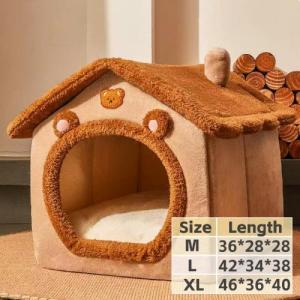 DIDI Cats Nest Dogs Nest - Warm Pet Cats House Semi Enclosed Mat Dogs Nest Warmth Universal Cats Nes