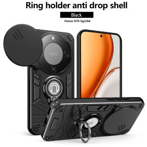 For Honor X9d 5G Armor Shockproof Defender Casing For Honor X9d X 9D 70 HonorX9d 5G X70 HonorX70 Phone Case Magnetic Rotating Bracket Hard PC Back Cover