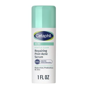 CETAPHIL Serum Dưỡng Da Sau Mụn Dịu Nhẹ Thay Thế Retinol Serum Không Dầu Dành Cho Da Nhạy Cảm 1 Fl Oz Bakuchiol Cải thiện sắc tố da & vết thâm sau mụn Thương hiệu được bác sĩ da liễu khuyên dùng.