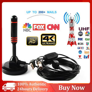 【FAST Delivery】Hd Digital Indoor Amplified Tv Antenna 200 Miles Ultra Hdtv With Amplifier Vhf/uhf Quick Response