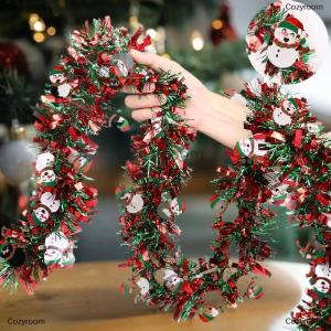 [COD] Cozyroom 2M Christmas Tinsel Ribbons Indoor Party Decor DIY Christmas Tree Home Bar Decoration Santa Claus Ribbons Wreath Decor Ornaments