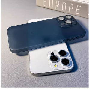 0.3MM Ultra Thin Clear With Lens Glass Protector Camera Phone Case for iPhone 16 15 14 Pro Max 13 12 11 Pro Max 16 Plus Matte Anti Fingerprint Shockproof Soft Cover
